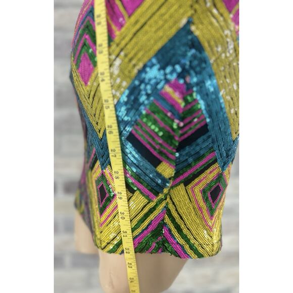 Fashion Nova Women M Party Cocktail Prom Club Sequins Dress Halter OpenBack - Picture 7 of 12